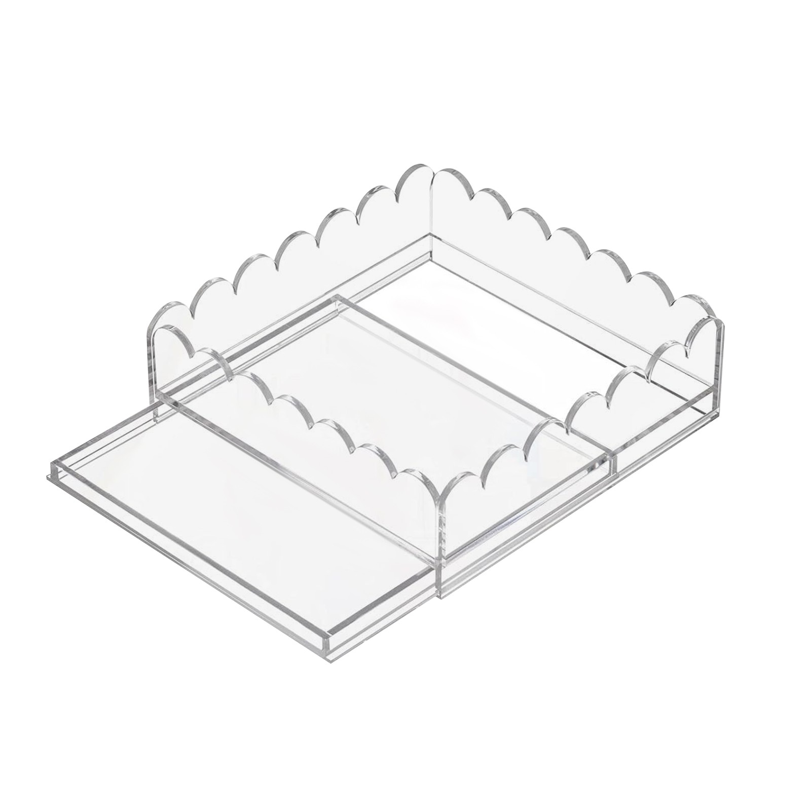Acrylic Tray For Insert Needlepoint 6.7*6.7*2.5in Pull-out Tray Clear A Drawer