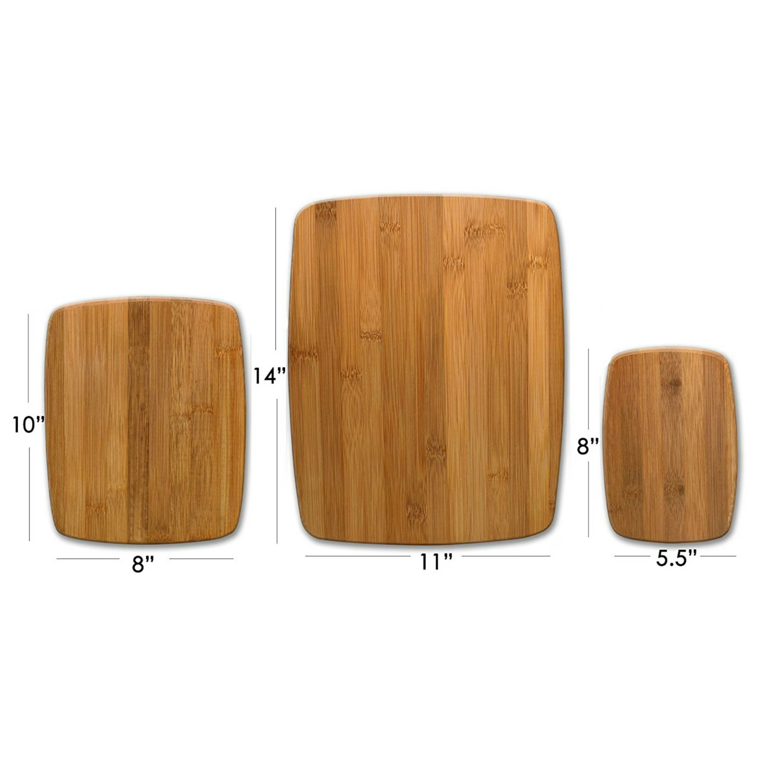 Farberware Classic 3-Piece Bamboo Cutting Board Set