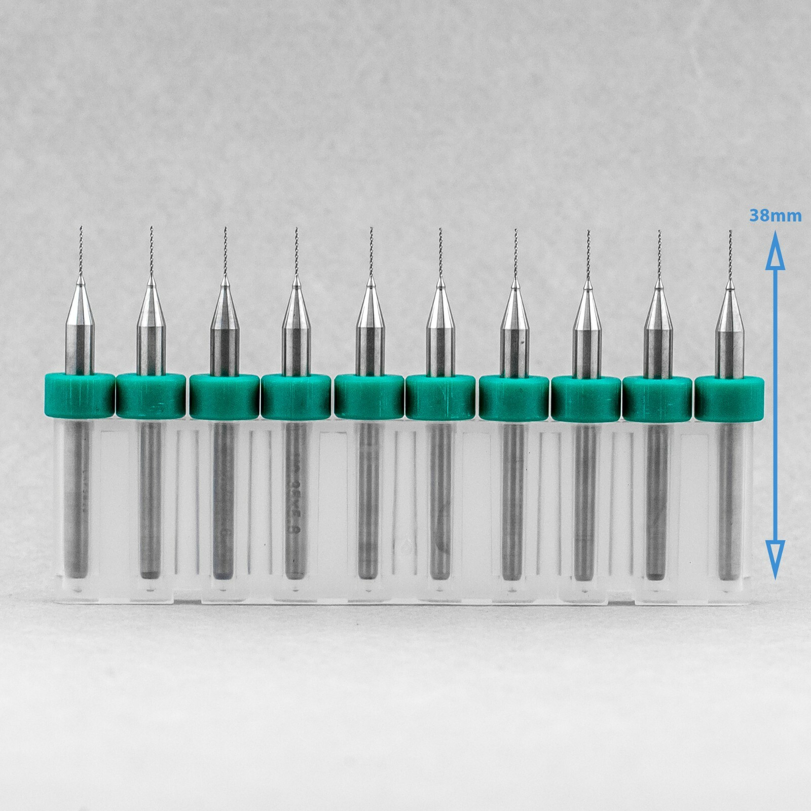 10pcs 0.35mm Micro Tungsten Carbide Twist Drill Bit PCB For Dremel Rotary CNC