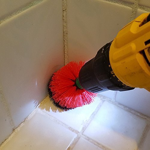2pc Tile Grout Power Scrubber Cleaning Drill Brush (heavy duty)