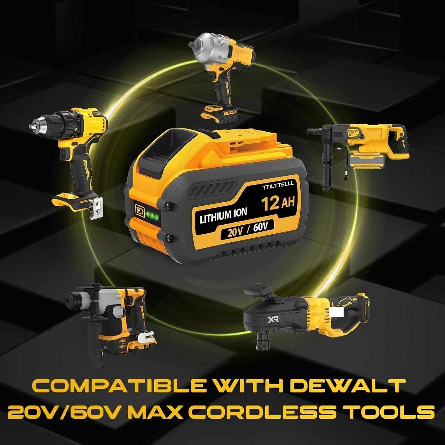 2/4Pack For DEWALT FLEXVOLT 20V/60V MAX 12.0Ah Lithium Battery DCB609-2 DCB612