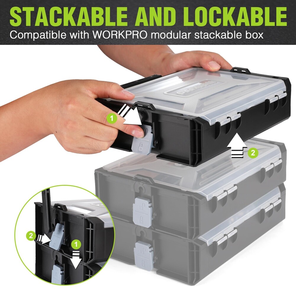 WORKPRO Cordless Power Drill Set 8V Drill Driver 2.0Ah Electric Screwdriver Kits