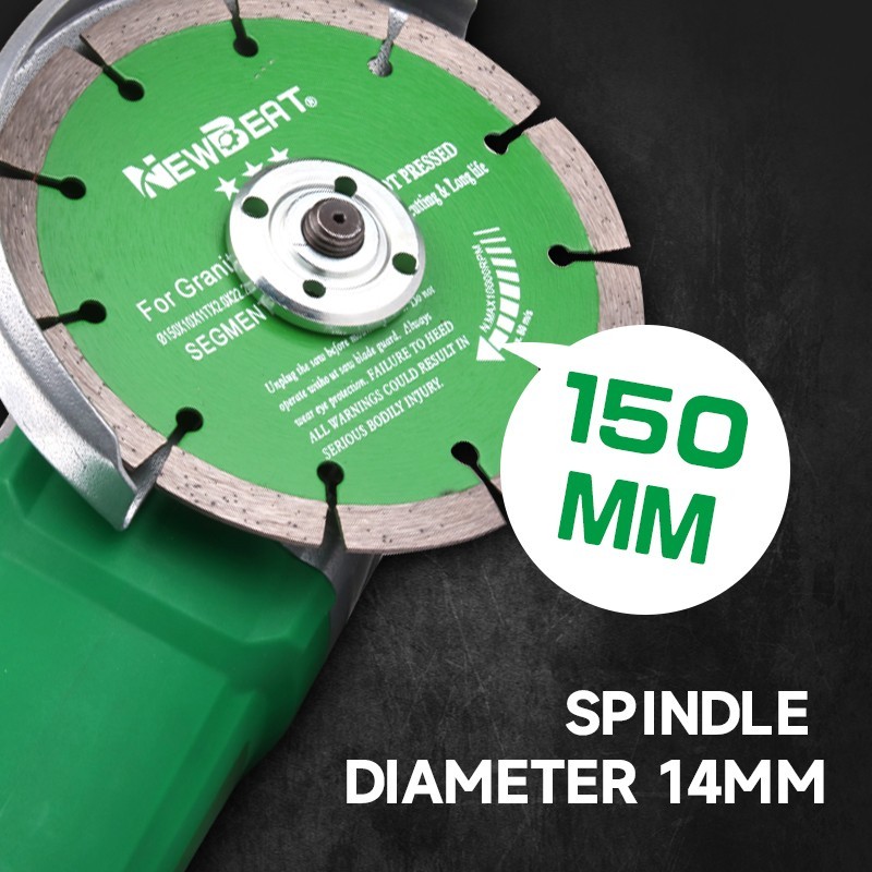Corded Angle Grinder 6 Inch 1680W Industrial Metal Grinding Cutting 8800RPM