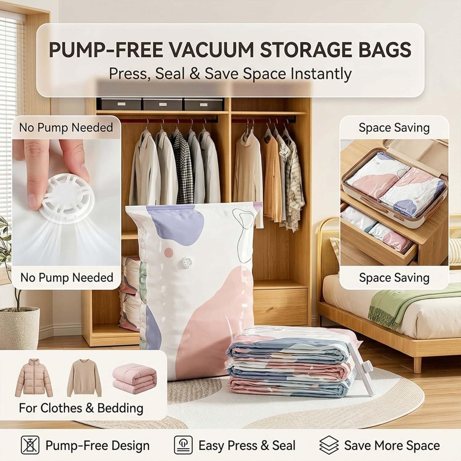 2026 Life Space Creator Storage Bag Compression Extra Large Capacity Bag No Pump