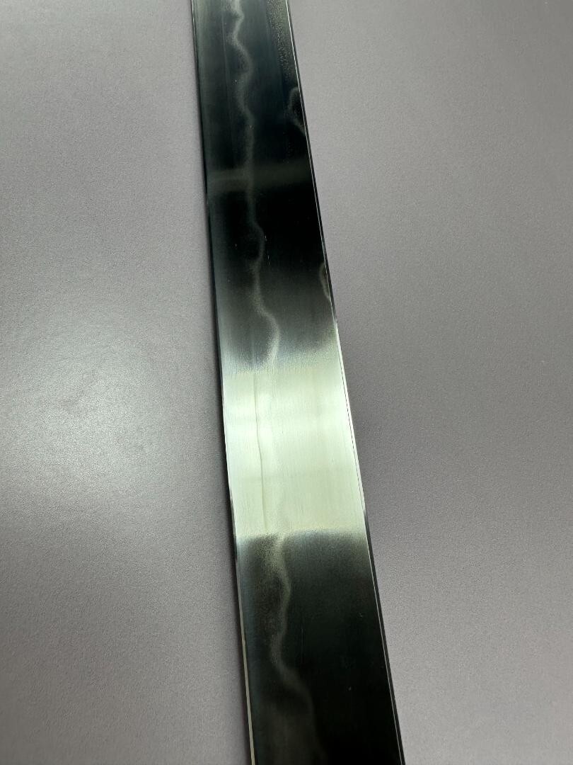 Japanese Maguro Tuna Knife 900mm / 35 in Tamahagane Blue White Steel + Saya