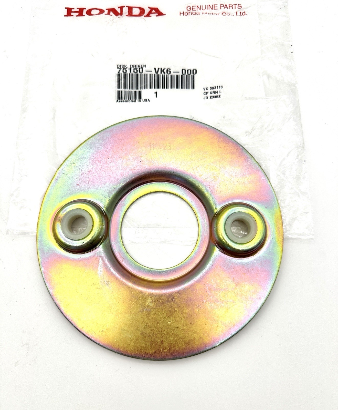 HONDA Clutch Disk (Driven Disk) HRC215 HRC216 75150-VK6-000 Genuine OEM