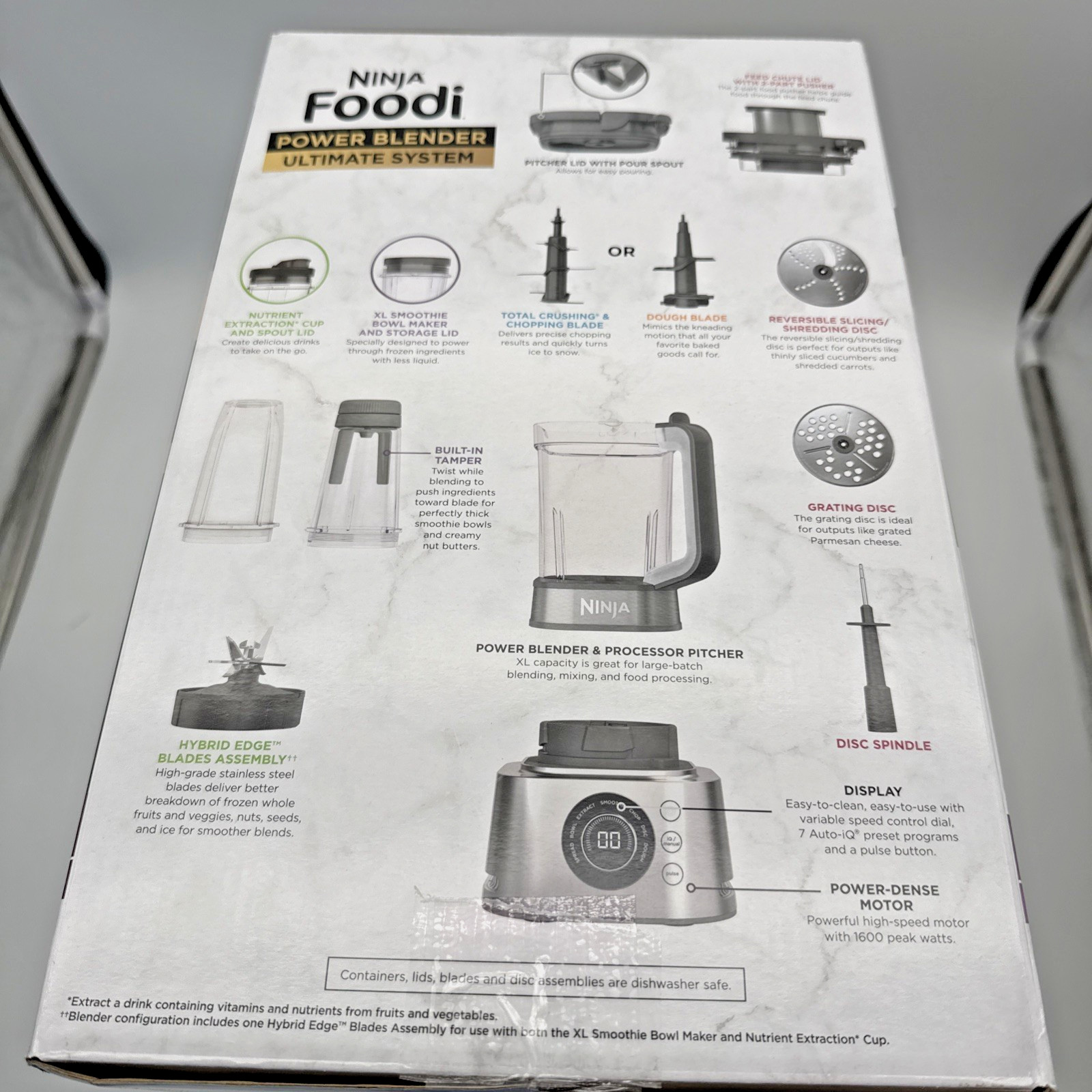 Ninja Foodi Power Blender Ultimate System with 72 oz SS401 (New Factory sealed)