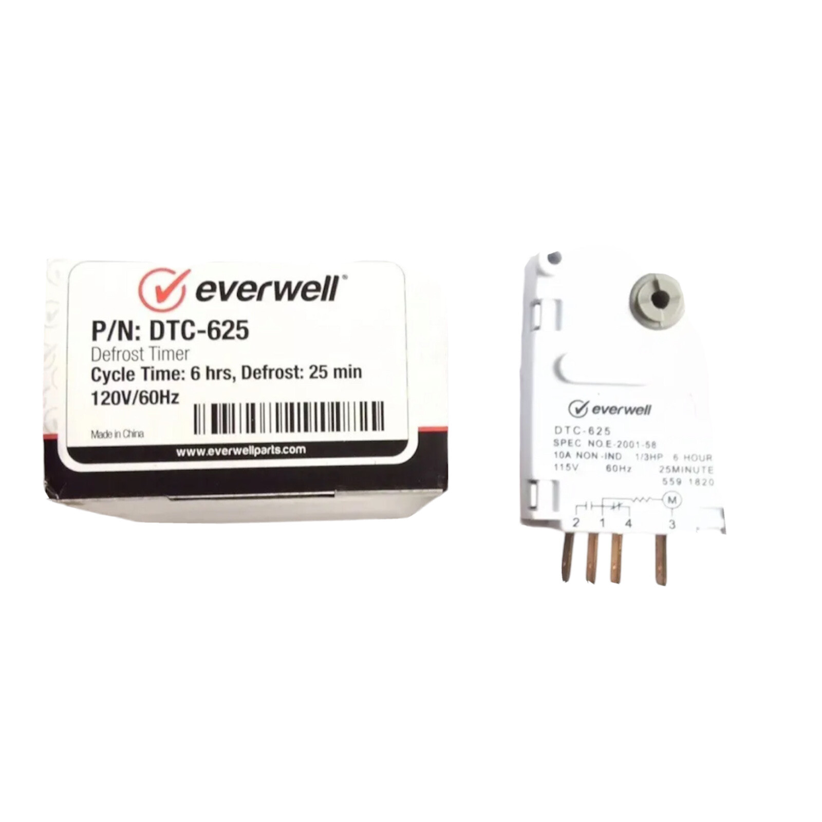  Refrigerator Domestic Timer 6 HR Defrost 25 Min 120V /60Hz