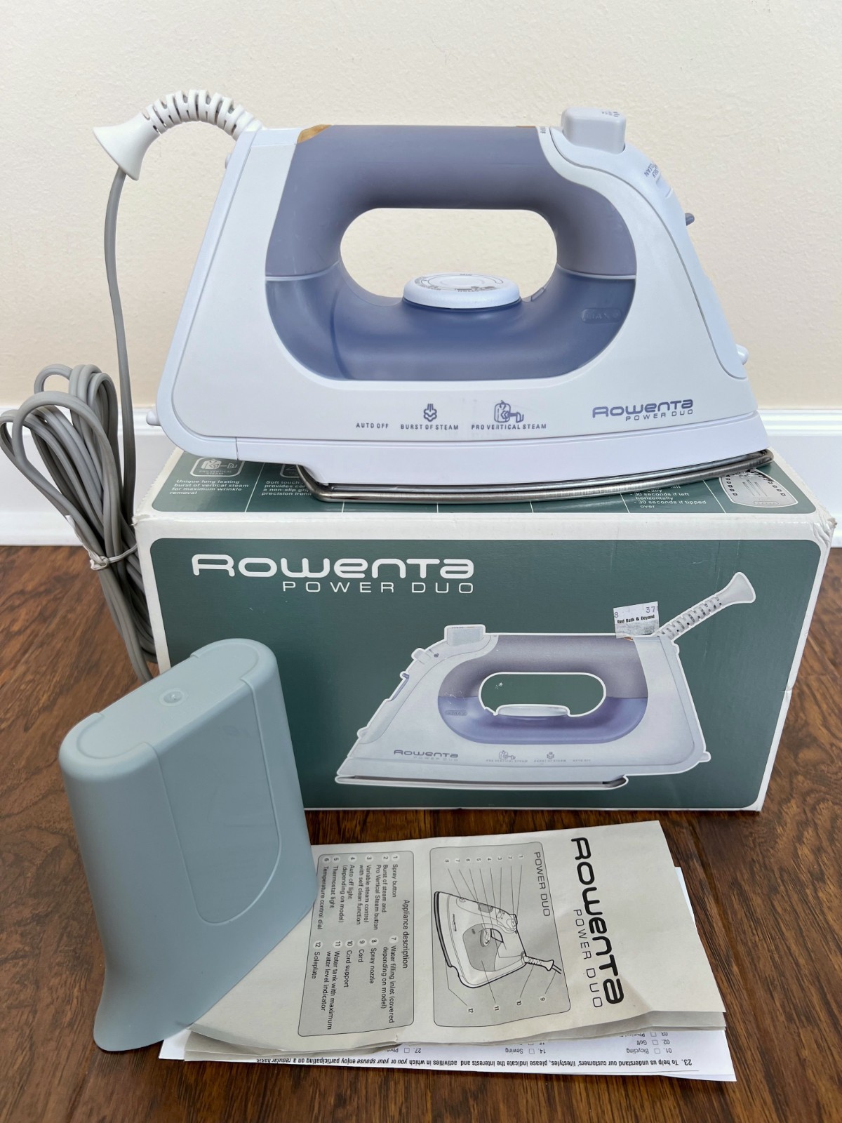 *NEW in Box* ROWENTA Power Duo Iron DX6700 Pro Vertical Steam Self Clean *1700W*