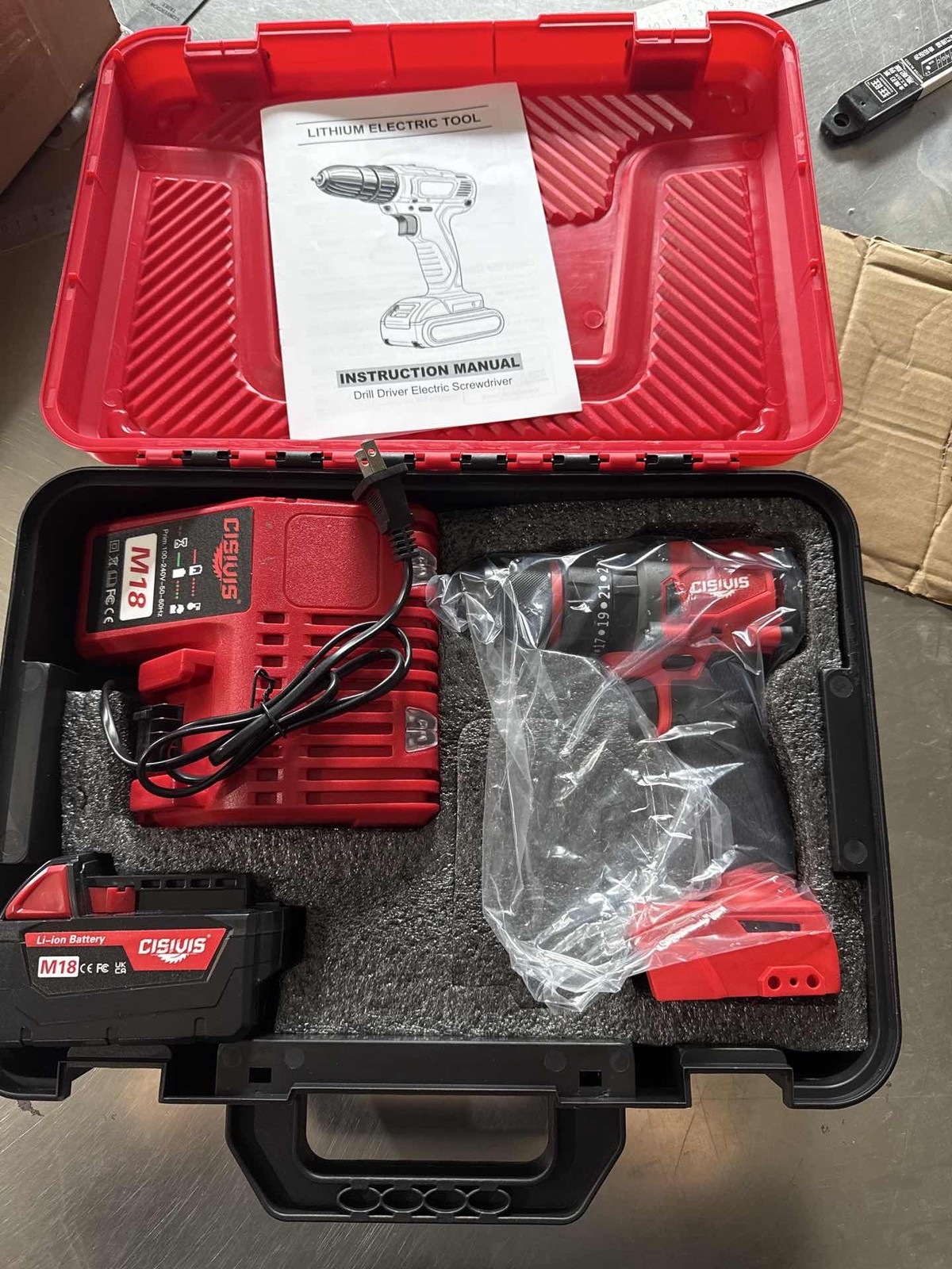 New For Milwaukee M18 Battery Cordless Drill Driver Kit – Clearance Sale
