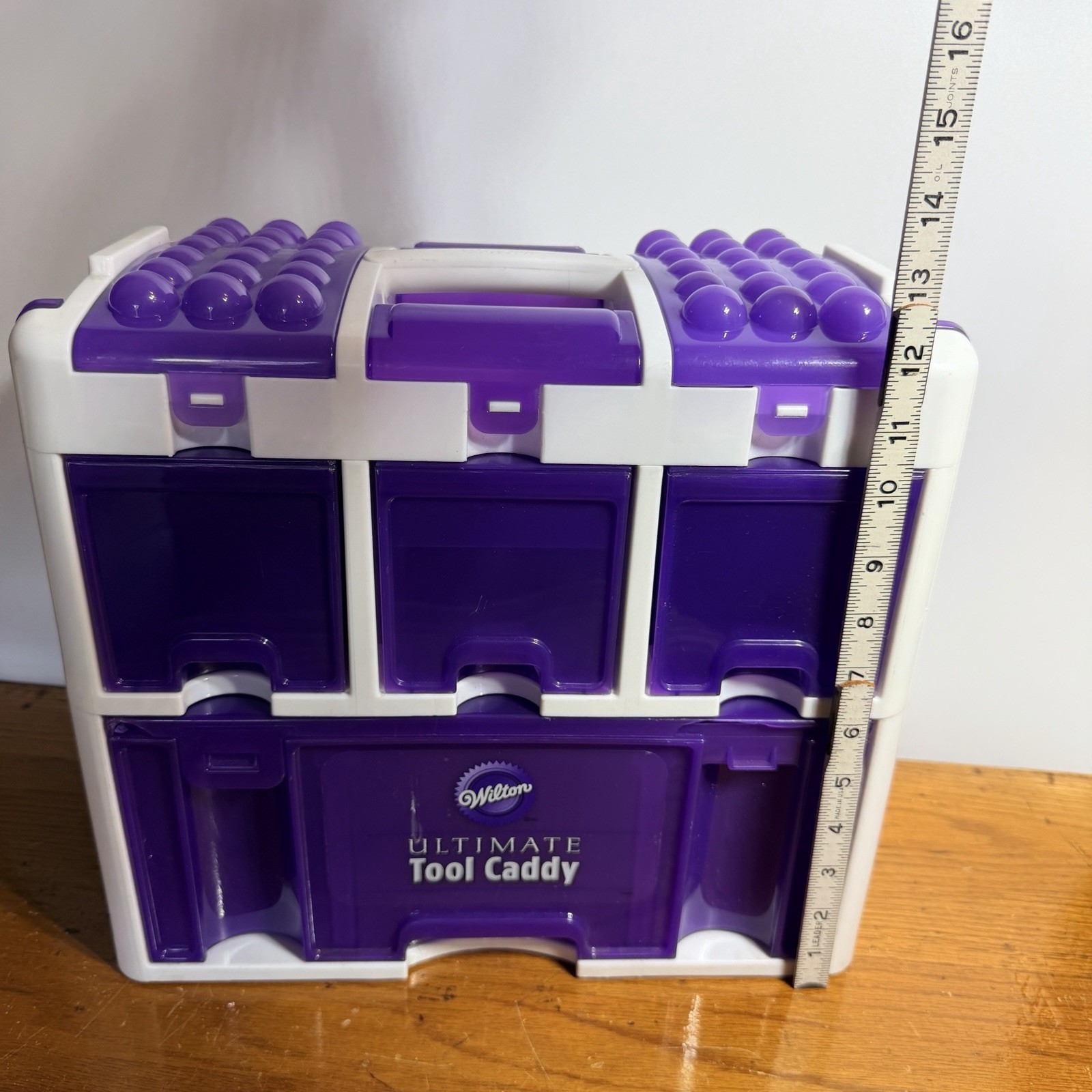 Wilton Ultimate Professional Cake Decorating Caddy Storage Box Purple