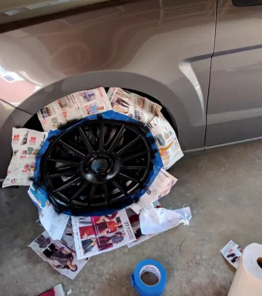 Wheel Coating Spray Paint Car Trucks Metallic Matt Black Rims Stop Rust Durable
