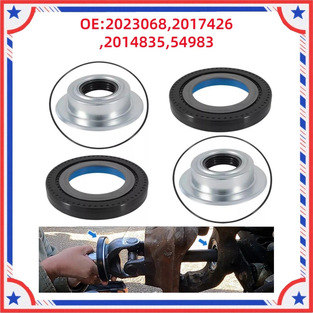 Front Axle Seal & O-Ring & Dust Seals Kit For 2005-2019 Ford F250 F350 Superduty