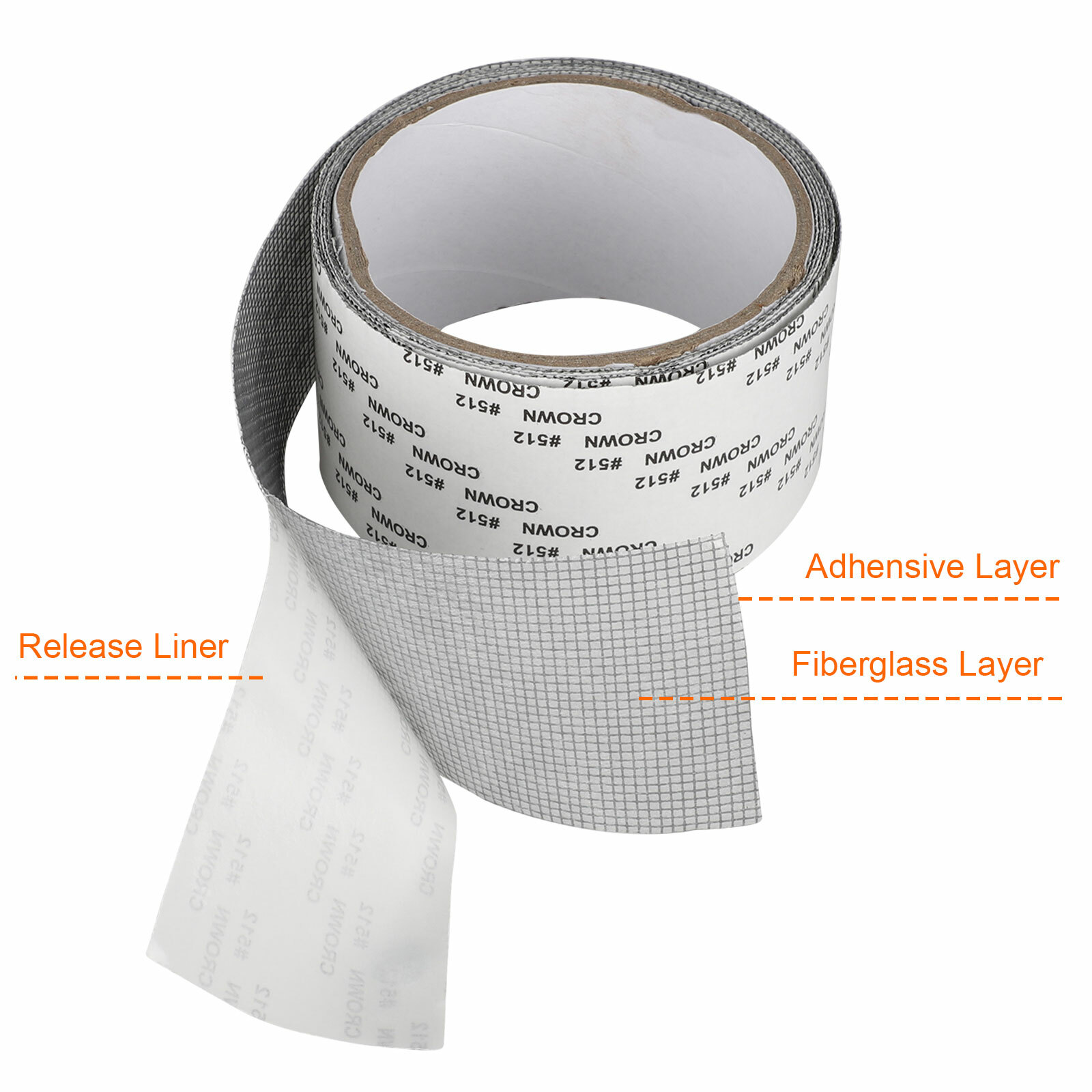 Window Screen Repair Patch Adhesive Fiberglass Mesh Hole Repair Tape 5*200cm US