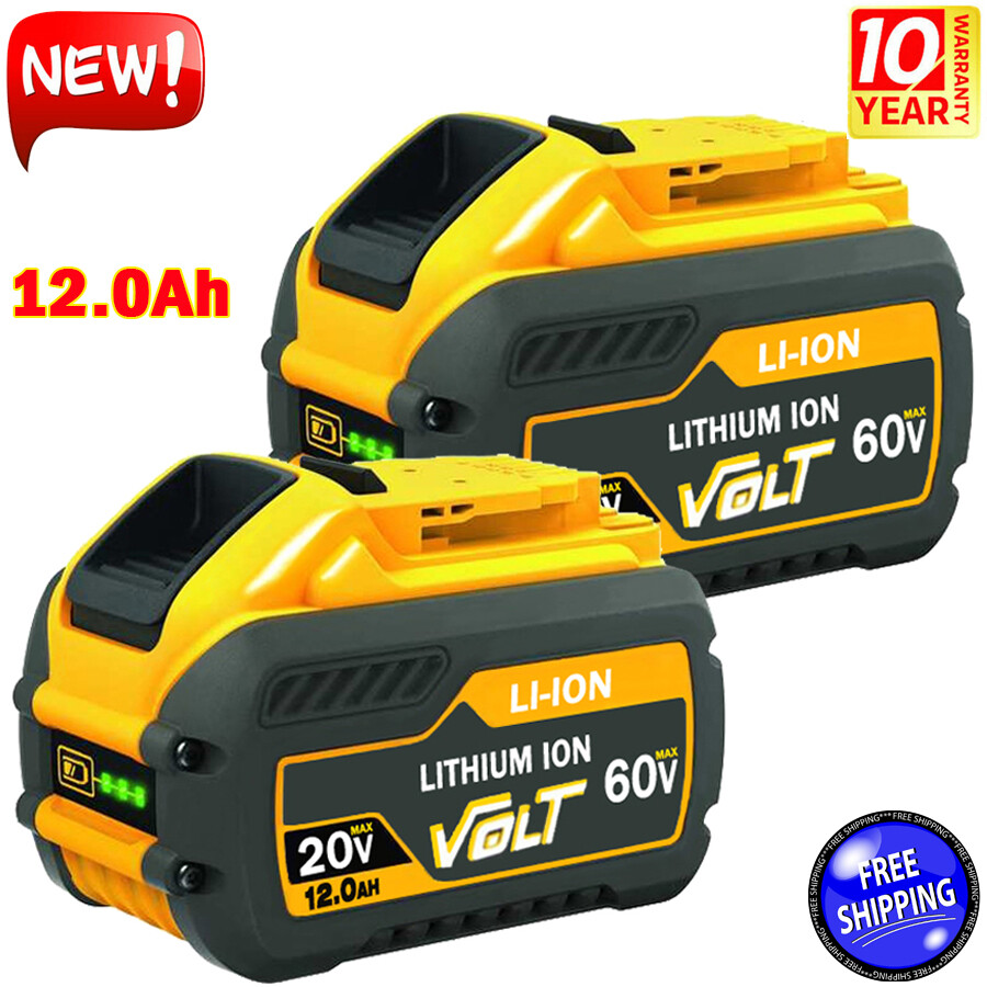 2 Pack For DeWALT DCB609-2 20/60V 9.0Ah 12.0Ah MAX FLEXVOLT Lithium-Ion Battery