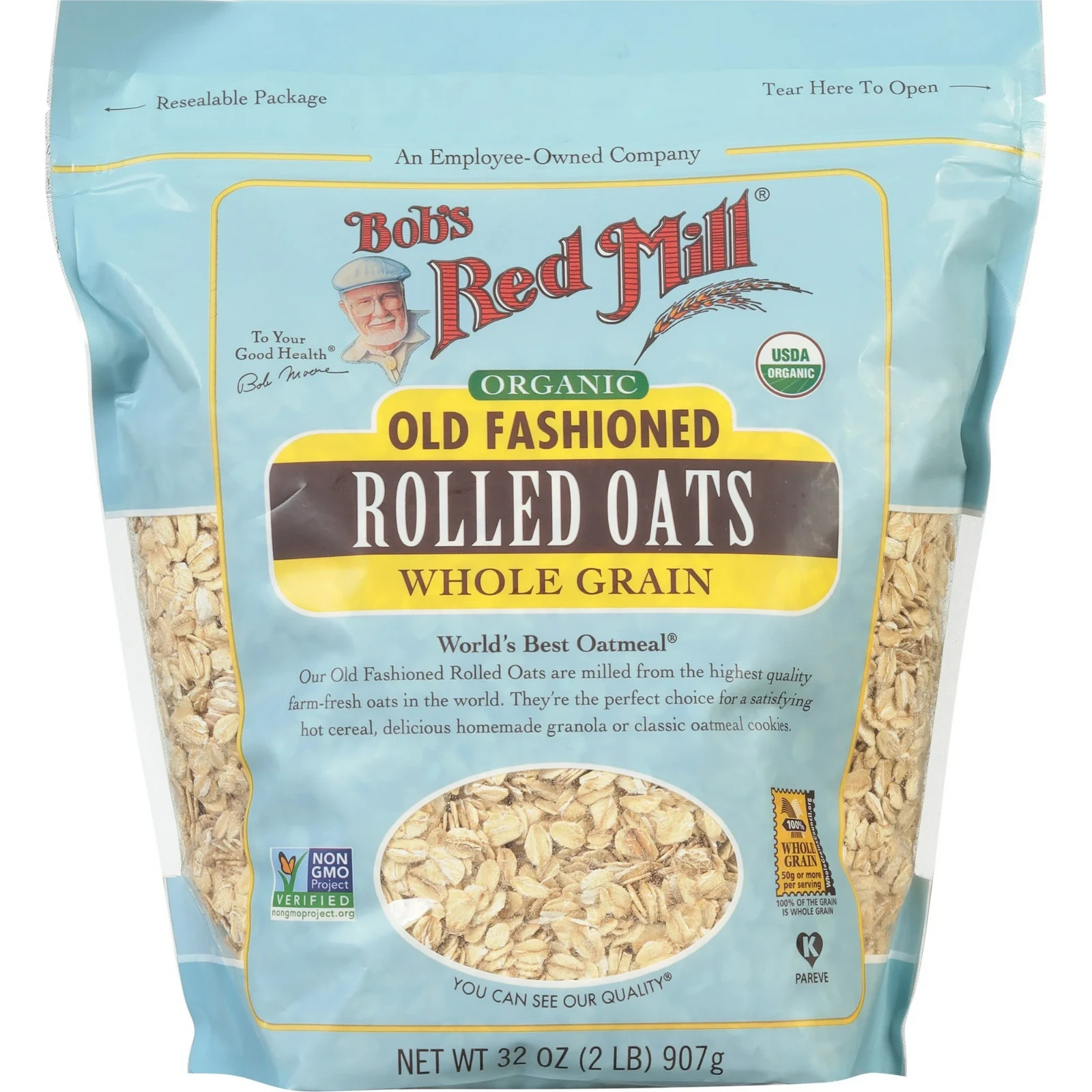 Bob’s Red Mill Old Fashioned Organic Rolled Oats 32 oz Pkg