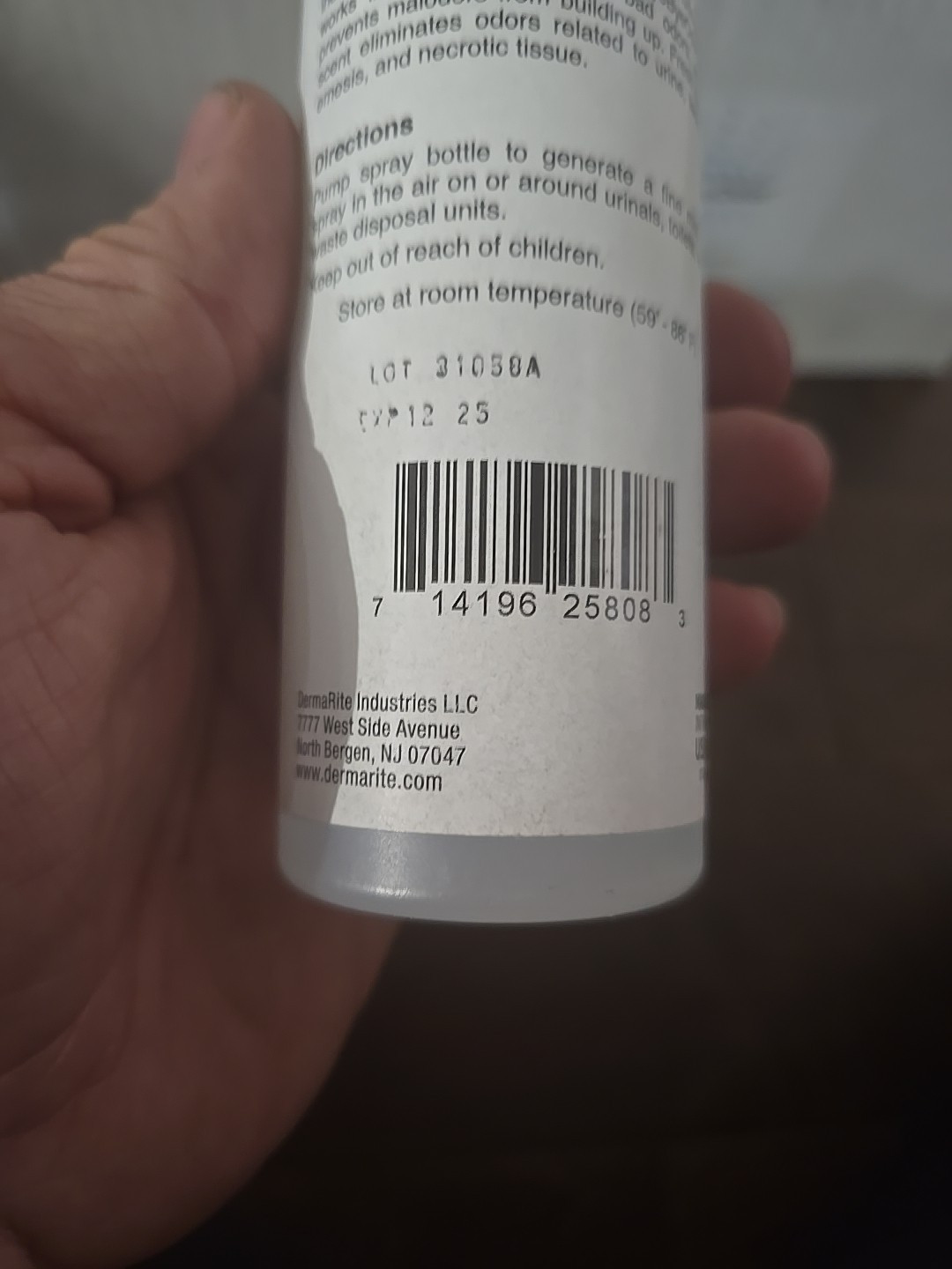 ByeByeOdor Deodorizer 7.5 oz. Bottle Fruit Scent 48 Ct 00258