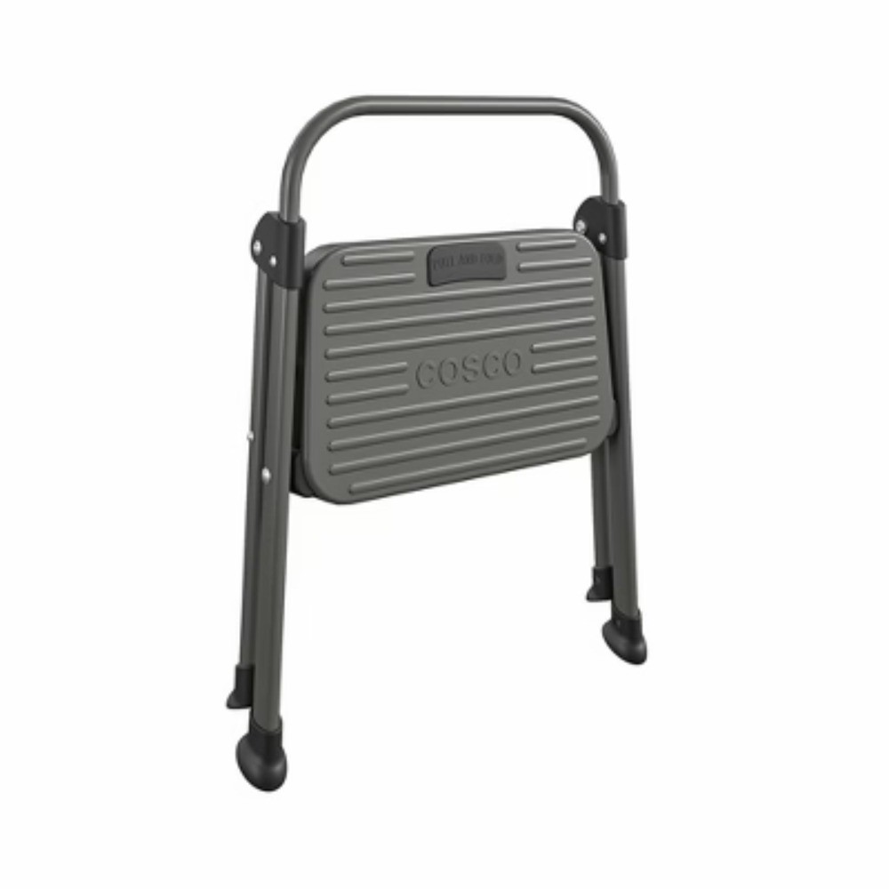 1 Step All Steel Step Stool: Folding Step Stool for Adults, 225 lb Capacity