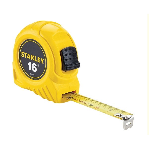 Stanley 16 ft & 25 ft Tape Measure, 3/4 in Blade, ABS Plastic Case-Free Shipping