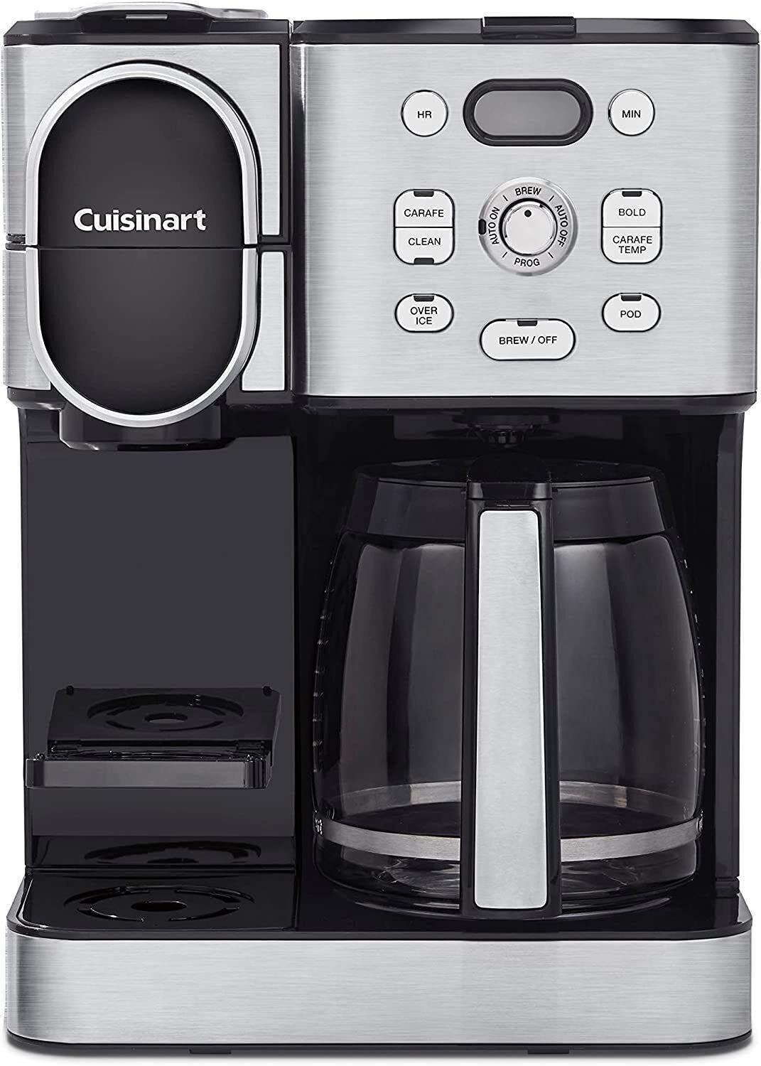 Cuisinart Coffee Center SS-16 12-Cup 2-in-1 Coffee Maker – Black Stainless Steel