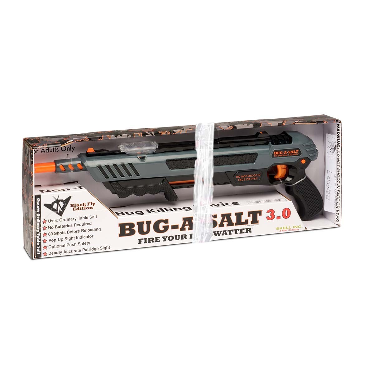 REFURBISHED BUG-A-SALT BLACK FLY 3.0 GUN