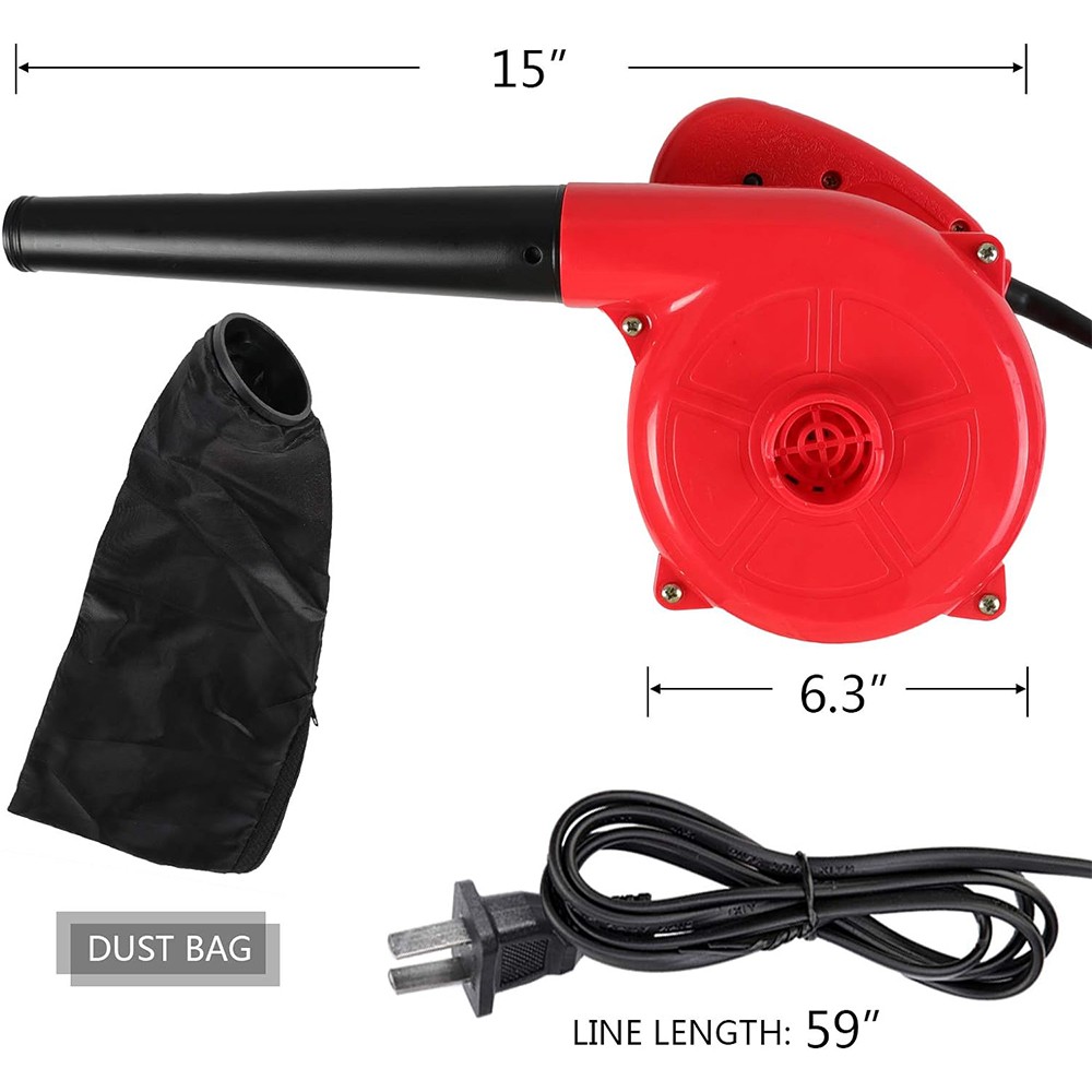 1000W Corded Electric Leaf Blower2-In-1 Handheld Lightweight Sweeper/vacuum110V