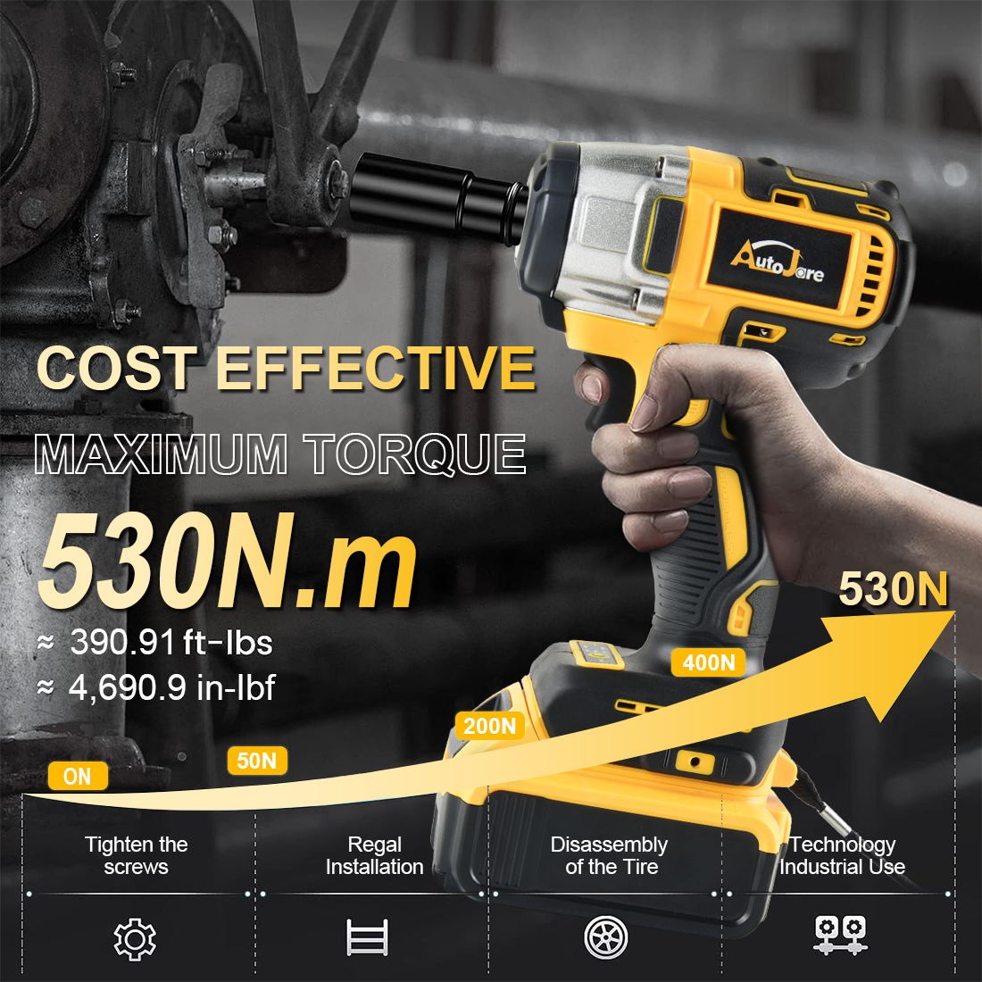For Dewalt 20V Battery Cordless Impact Wrench 1/2″ Brushless Bare Tool Only