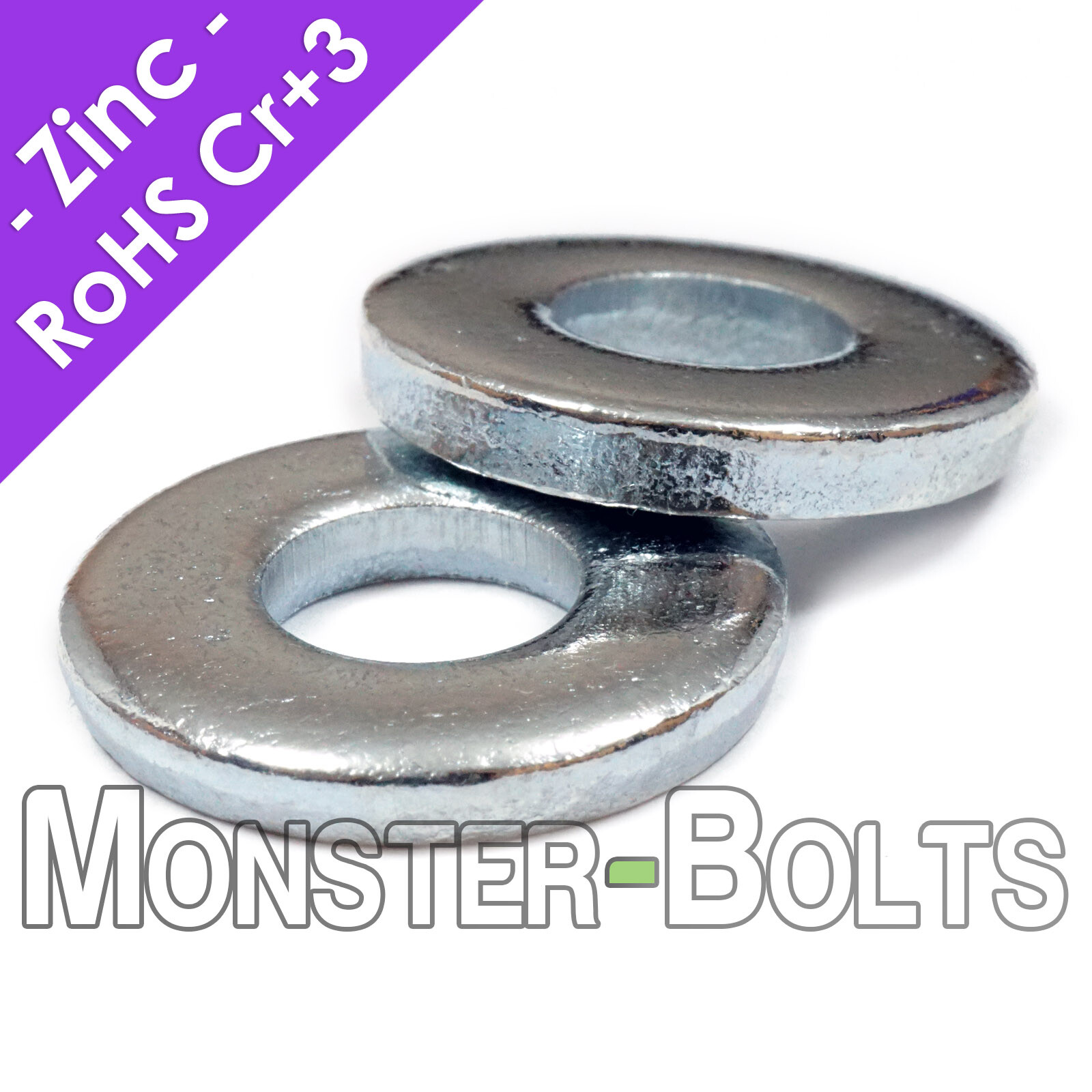 Thick Flat Washer Zinc Plated DIN 7349, Low Carbon Steel RoHS – M4 M5 M6 M8 M10