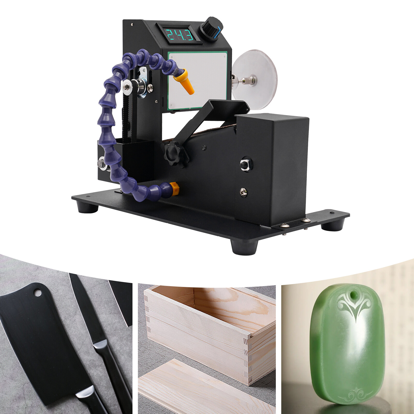 DIY Mini Electric Belt Grinder Machine Grinding Polishing Abrasive Belts Sander