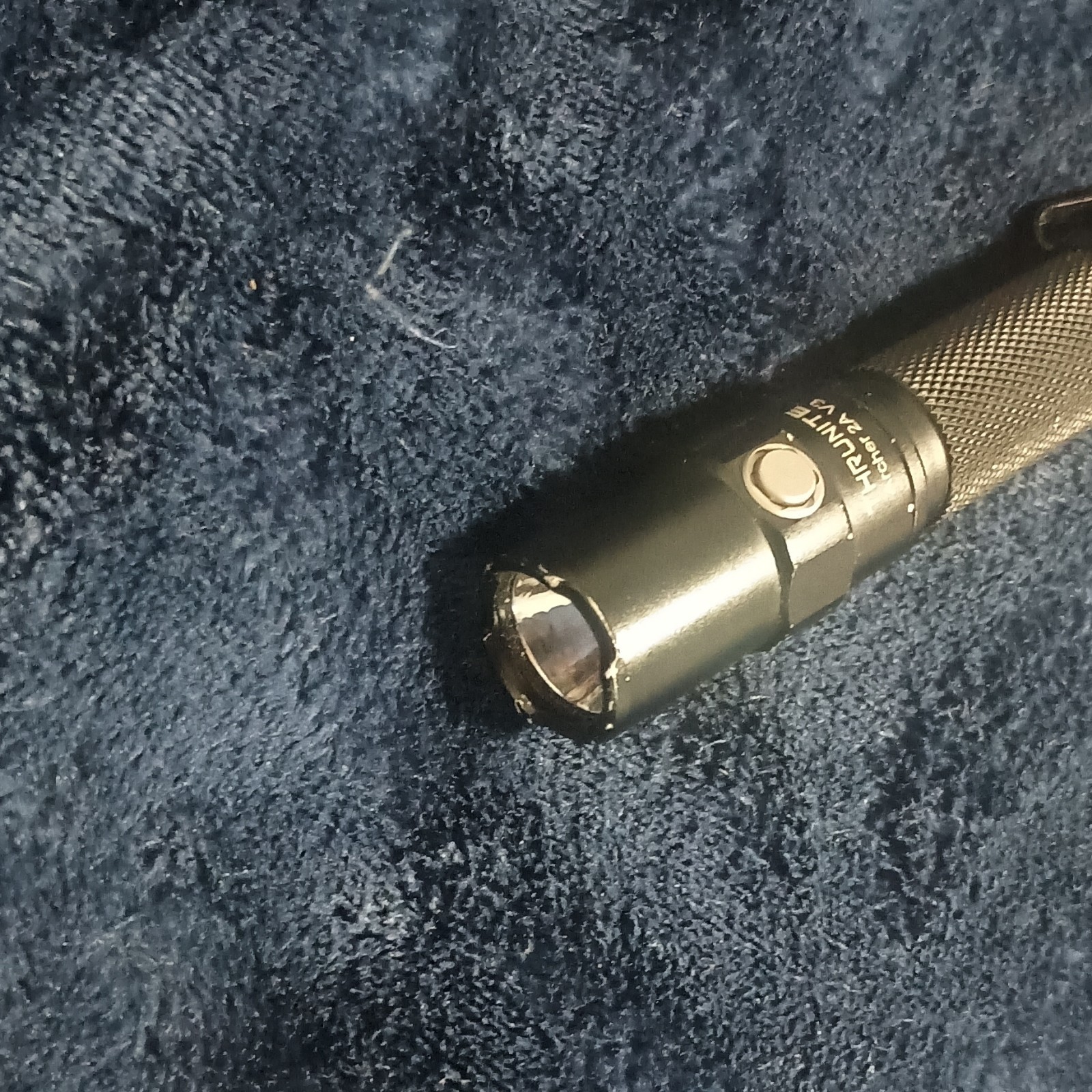 Trunite 3.7V LED Flashlight Black Metal Handheld w/ Pocket Clip, 1 LED