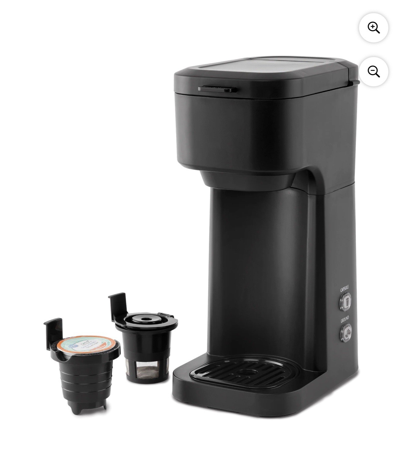 Mainstays Single Serve and K-Cup Coffee Maker – Black