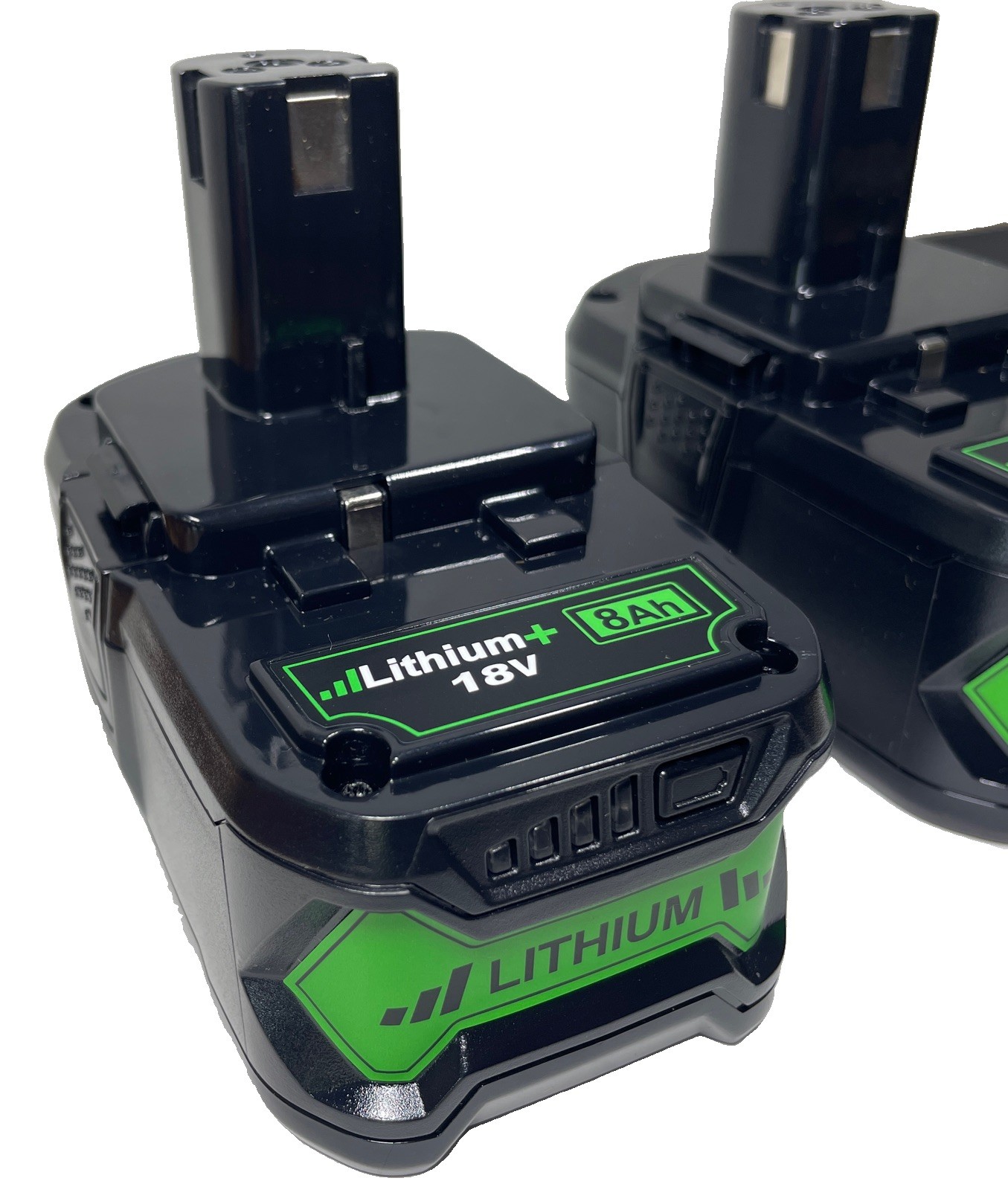 1-2PCS For RYOBI P108 18V High Capacity 8.0Ah Battery Lithium-Ion One Plus P107
