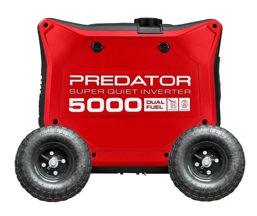 IMPROVED WHEEL KIT – FITS PREDATOR 5000 GENERATOR (Steel Axle Upgrade, Best!)