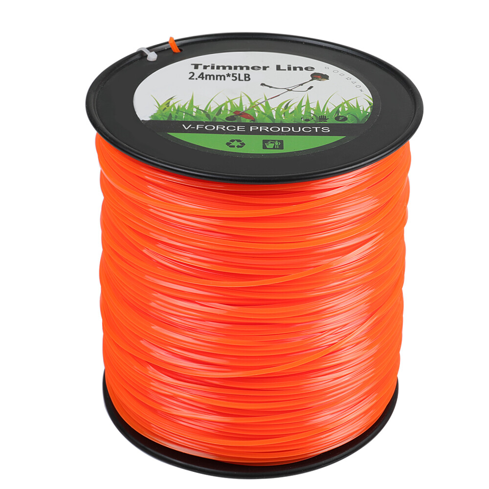 Trimmer Line 5lb .095 Square String Spool Commercial Grade 1850ft Fit Echo Stihl