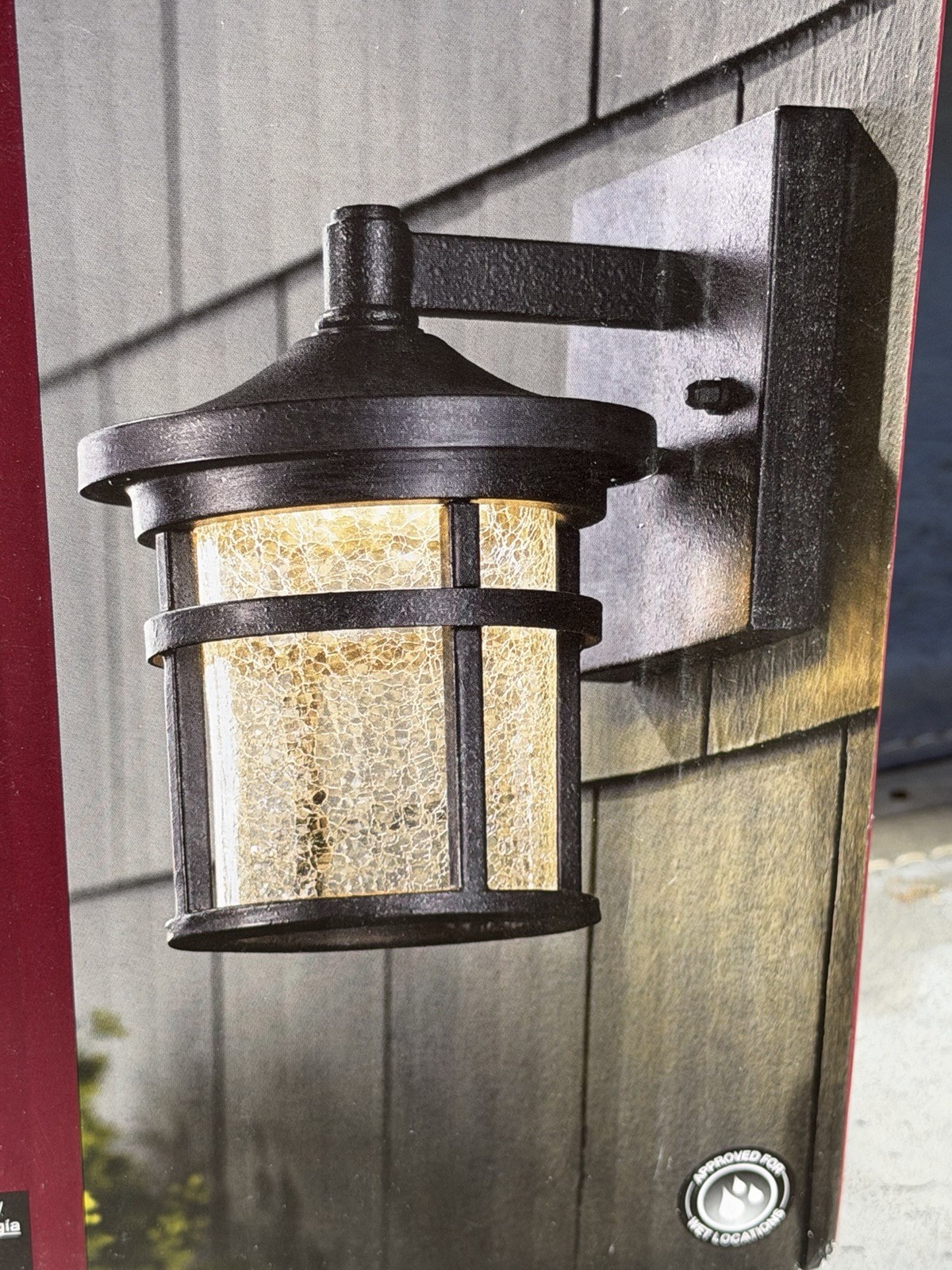 Home Decorators Collection Westbury 8.5 in. Aged Iron Small LED Outdoor Light