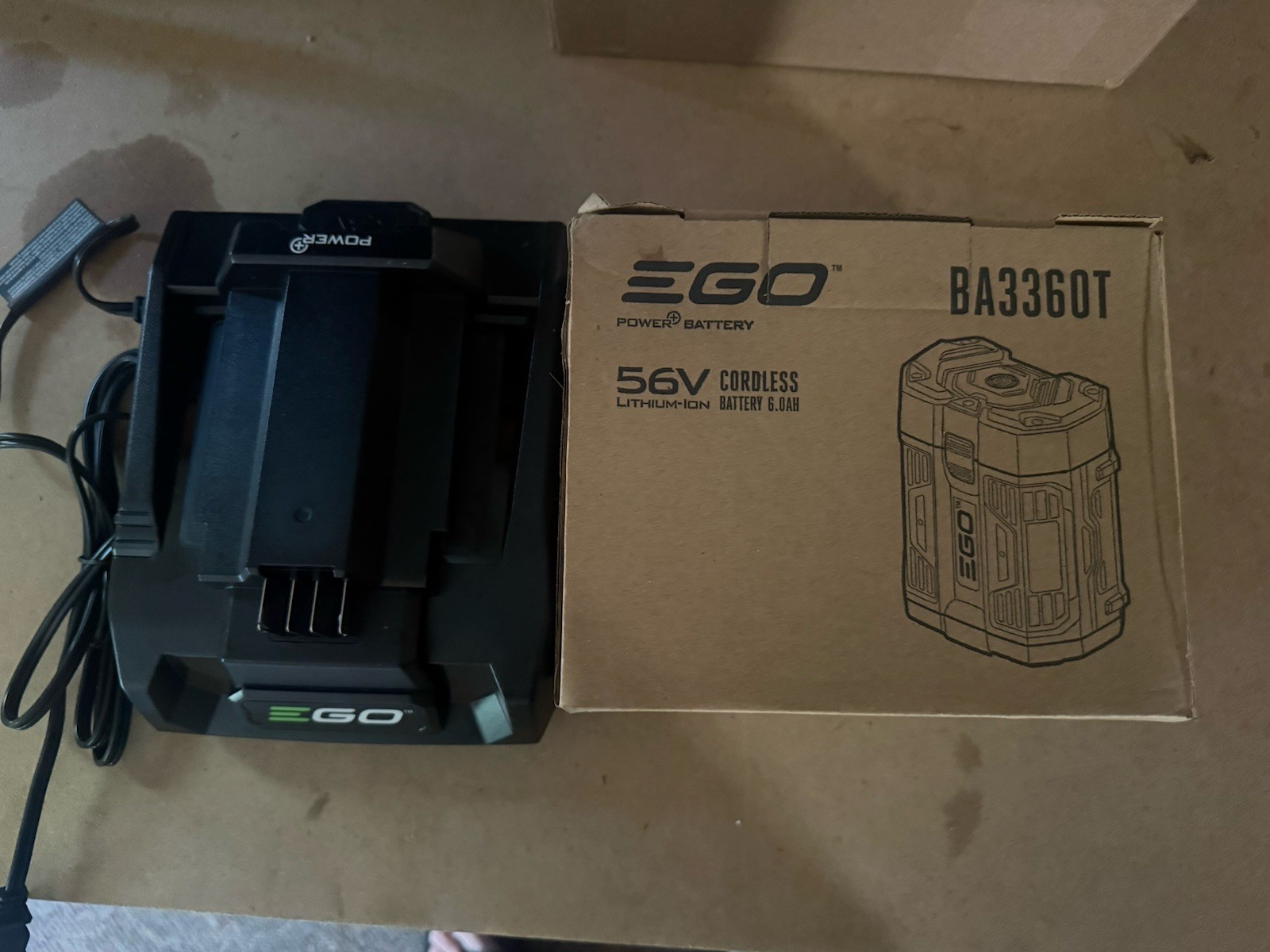 EGO POWER+ BA3360T 56V 6.0 AH Battery w/ Charger