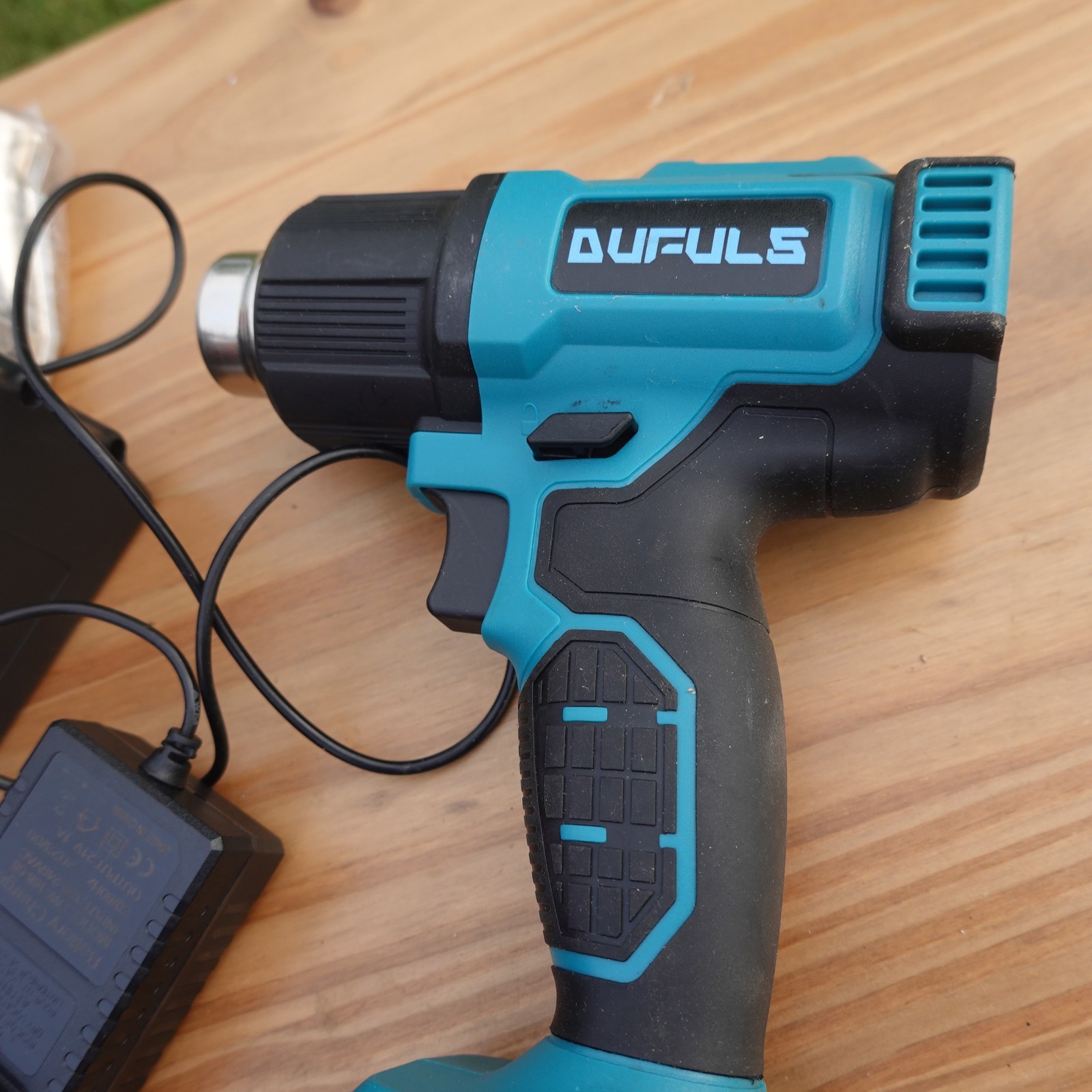 Cordless Heat Gun Hot Air Gun 21V Max Li-ion Battery W/3 Nozzles