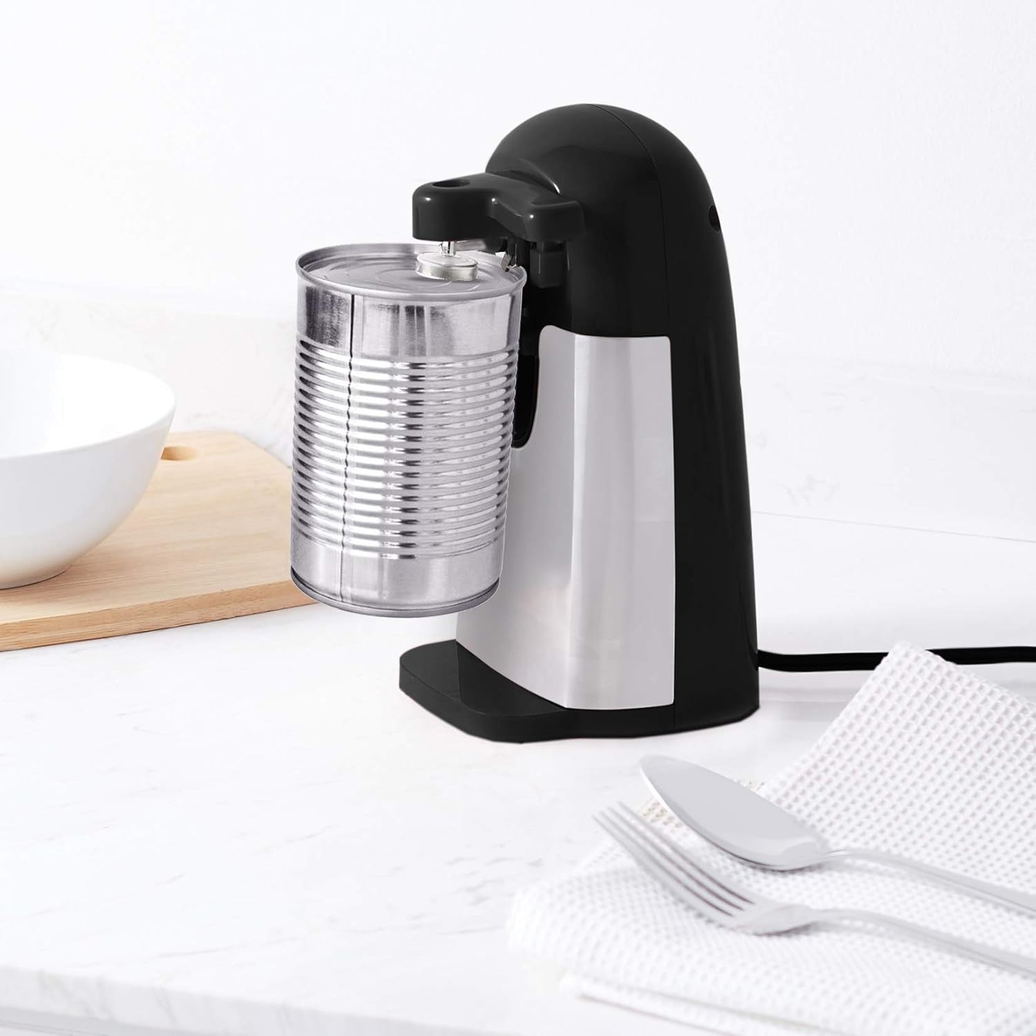 3 In 1 Electric Can Opener Bottle Opener and Sharpener with Stainless Steel