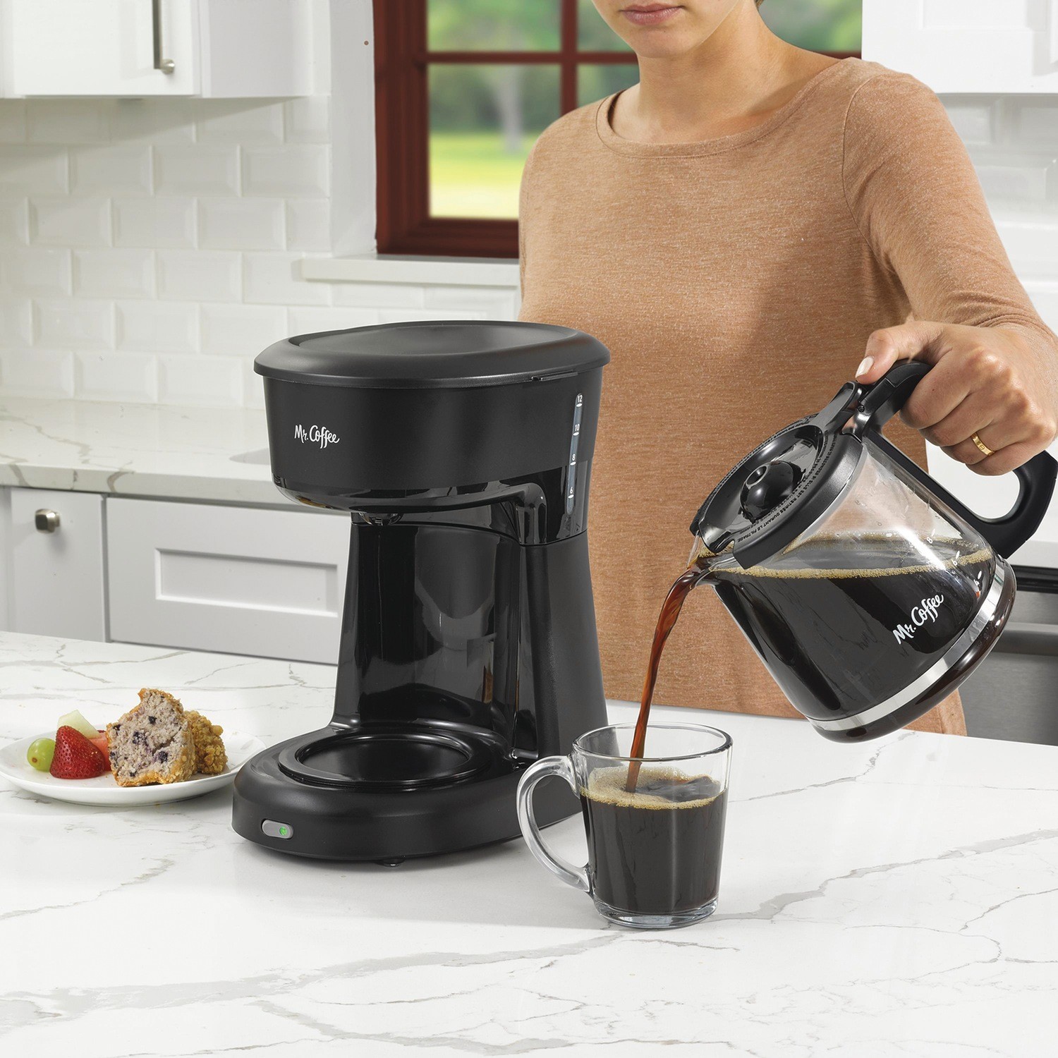 Mr. Coffee 12 Cup Switch Coffee Maker – Black
