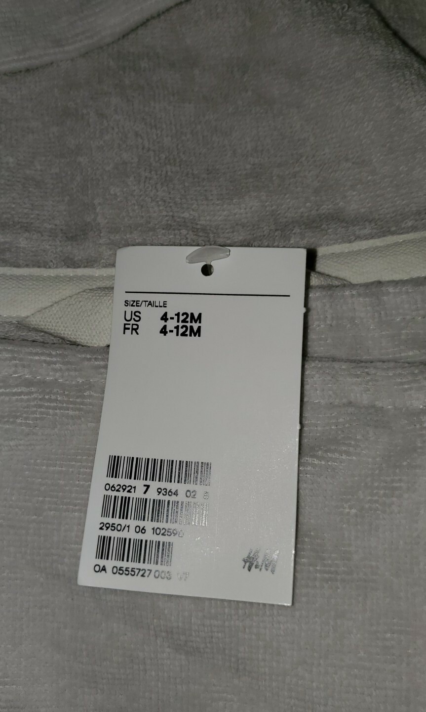 H&M BABY Bath Towel – BUNNY – 4-12 months