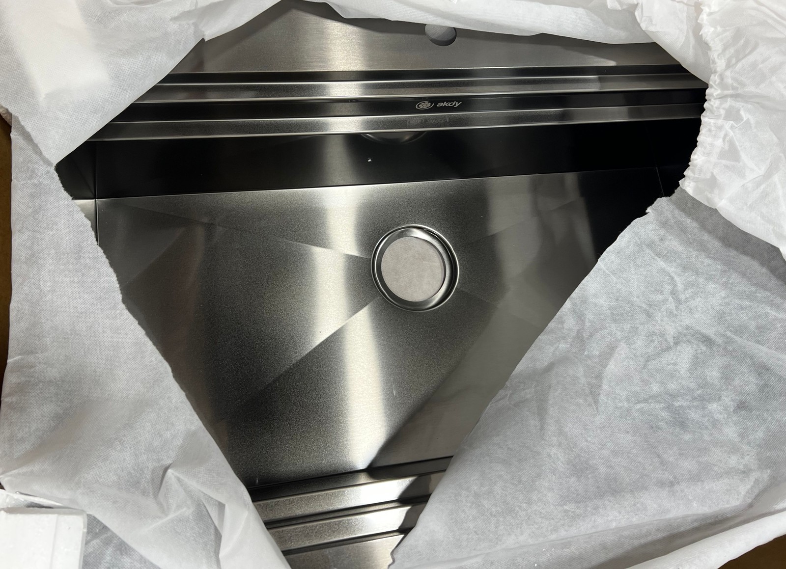 AKDY 33in x 22in. Single Bowl Black Stainless Steel Drop in Kitchen Sink w/Parts