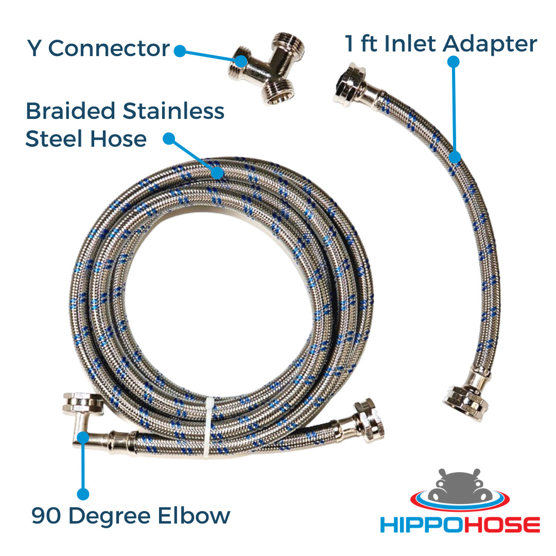LONG Steam Dryer Hose Install Kit – OCTAGON Connections for Easy & Secure Tighte