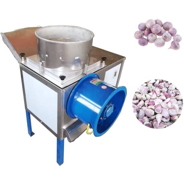 220V Commercial Auto Garlic Separator Peeler 1000KG/h Cylinder Pipe Fan