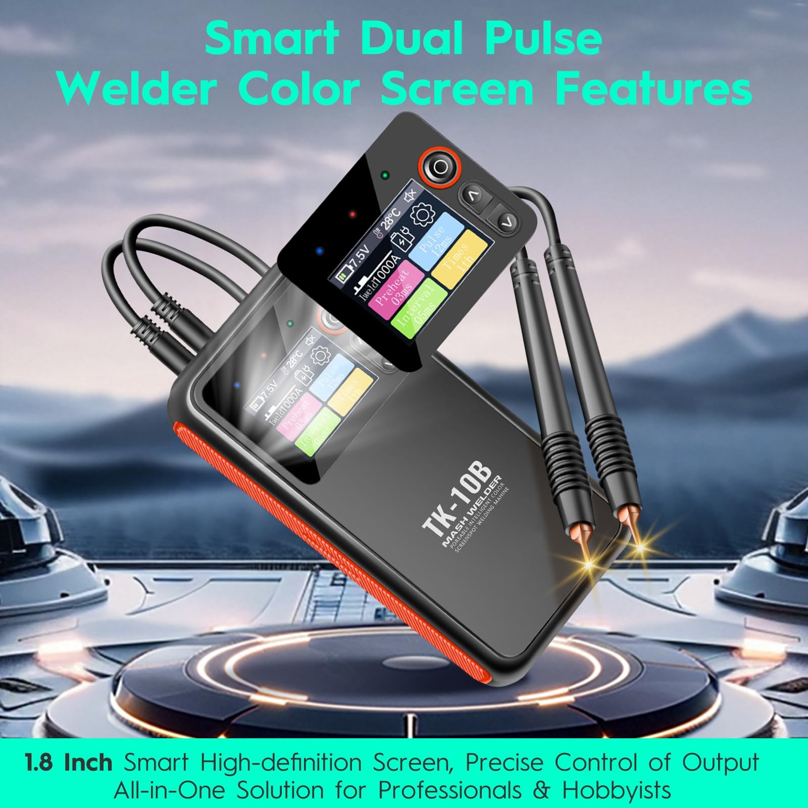 Battery Spot Welder, Portable Spot Welder With 1.8″ Visual Display, Continuou…