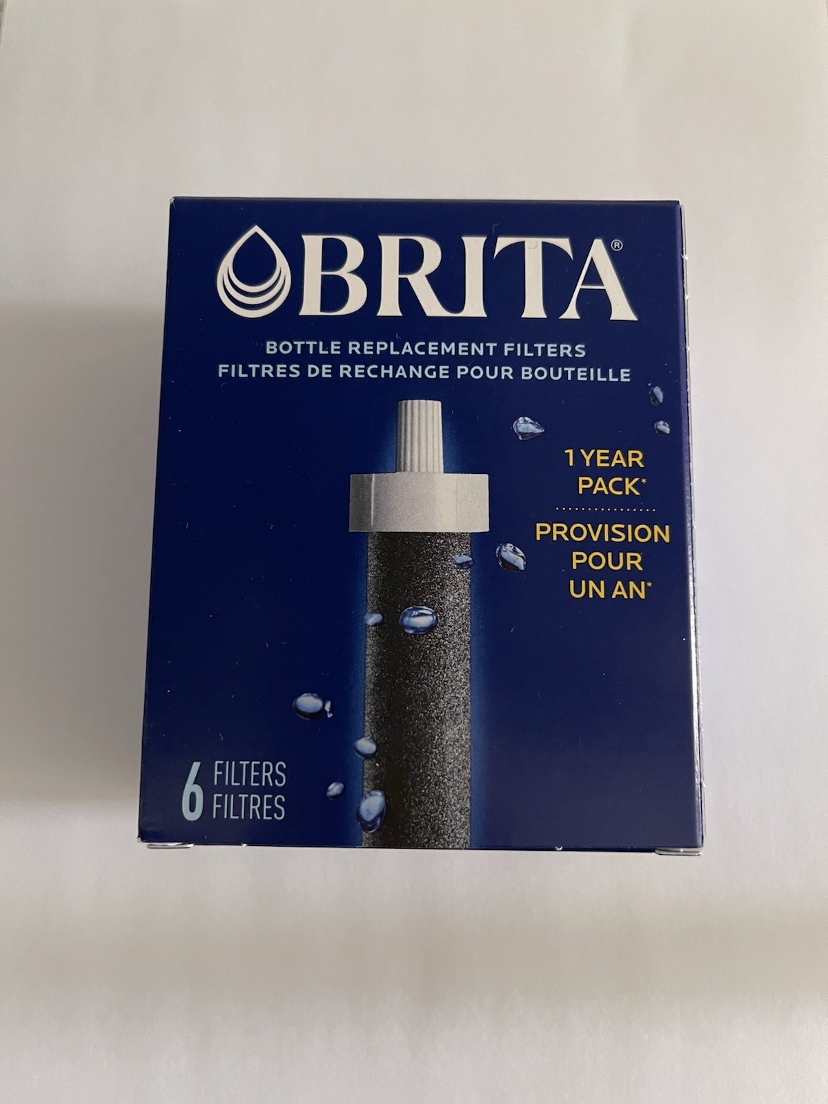 BRITA Bottle Replacement Filters 6 Filters 1 Year Pack (BRAND NEW)