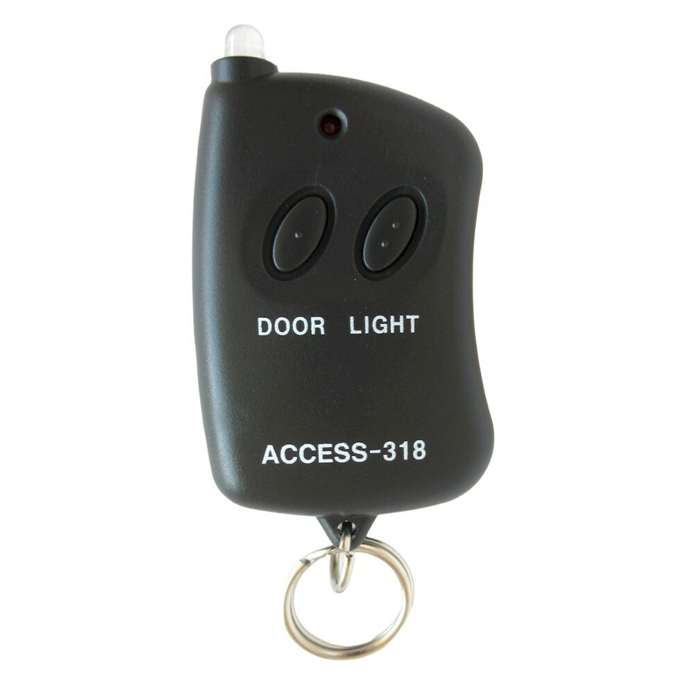 9 Digit Code Mini Remote Control Garage Gate Transmitter Mini Flashlight 318 MHz