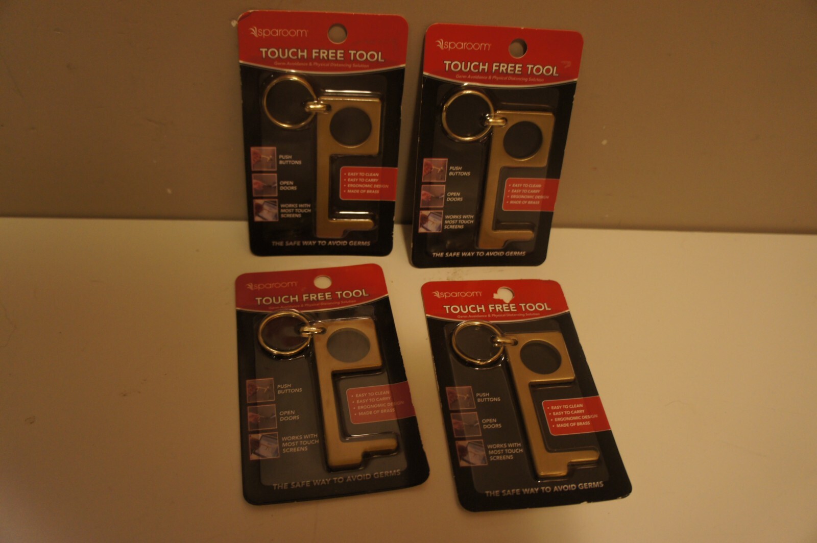 4 Sparoom Touch Free Tool Avoid touching dirty surfaces brass easy to clean