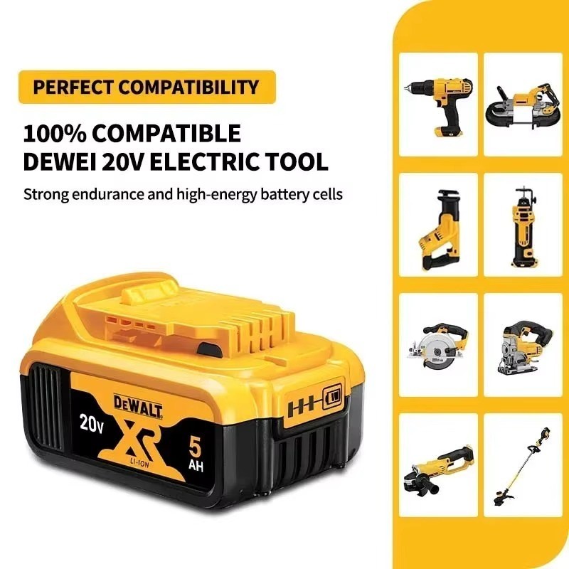 Original DeWalt 20V MAX 5Ah Battery Kit, DCB205