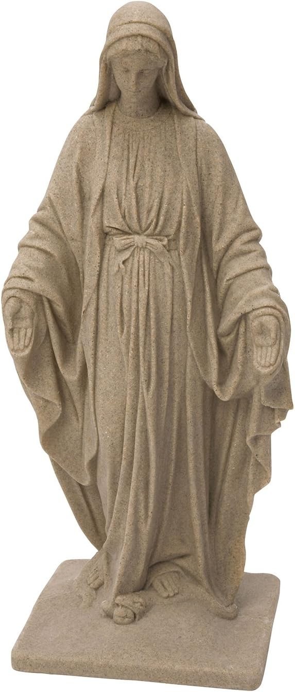 3ft. Tall Virgin Mary Statue Granite Outdoor Religious Garden Sculpture Lawn