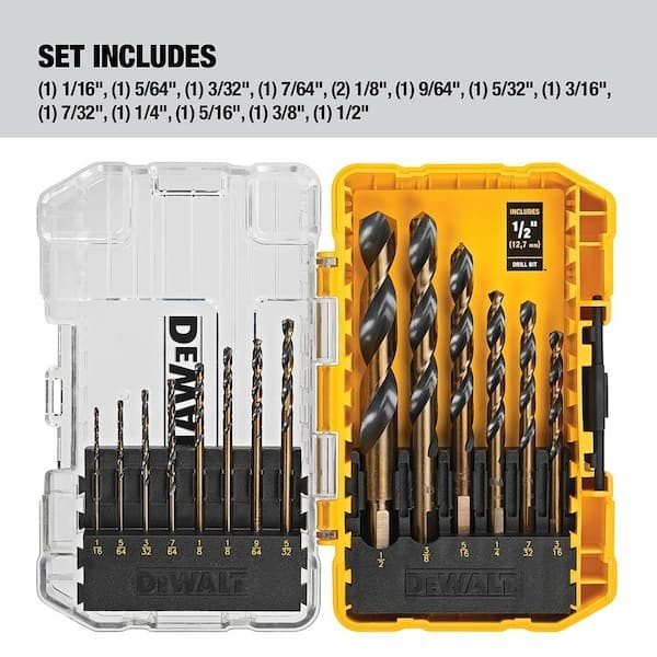 DeWalt 14-Piece (Black and Gold) DRILL BIT SET